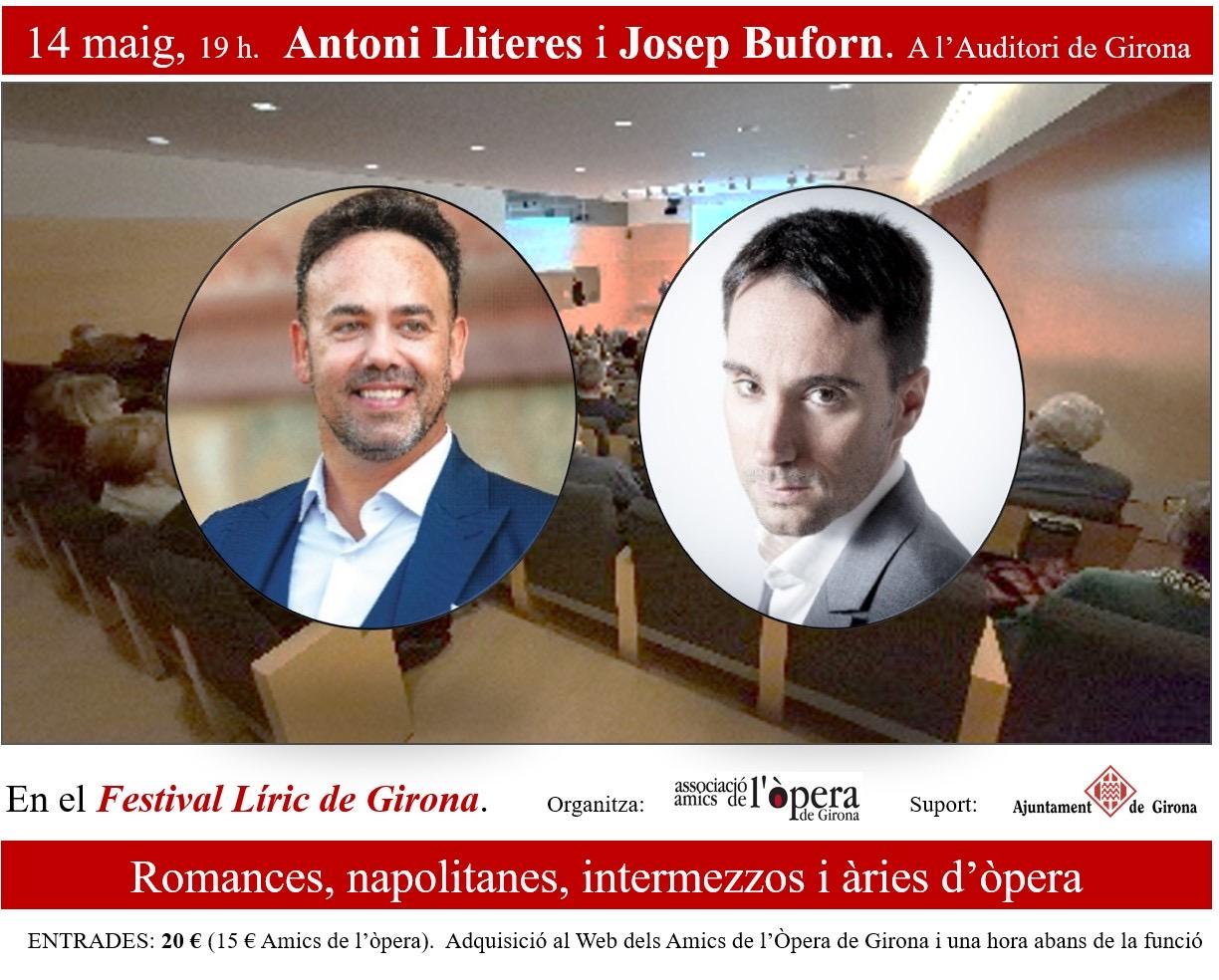 Antoni Lliteres, Tenor